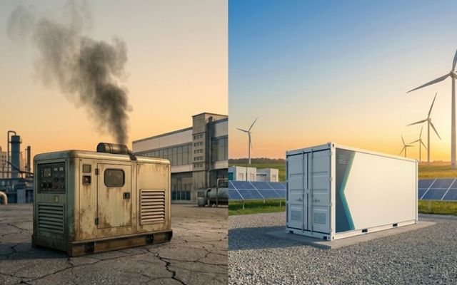 How to Use TurnoVolt BESS to Back Up Your Diesel Generator?